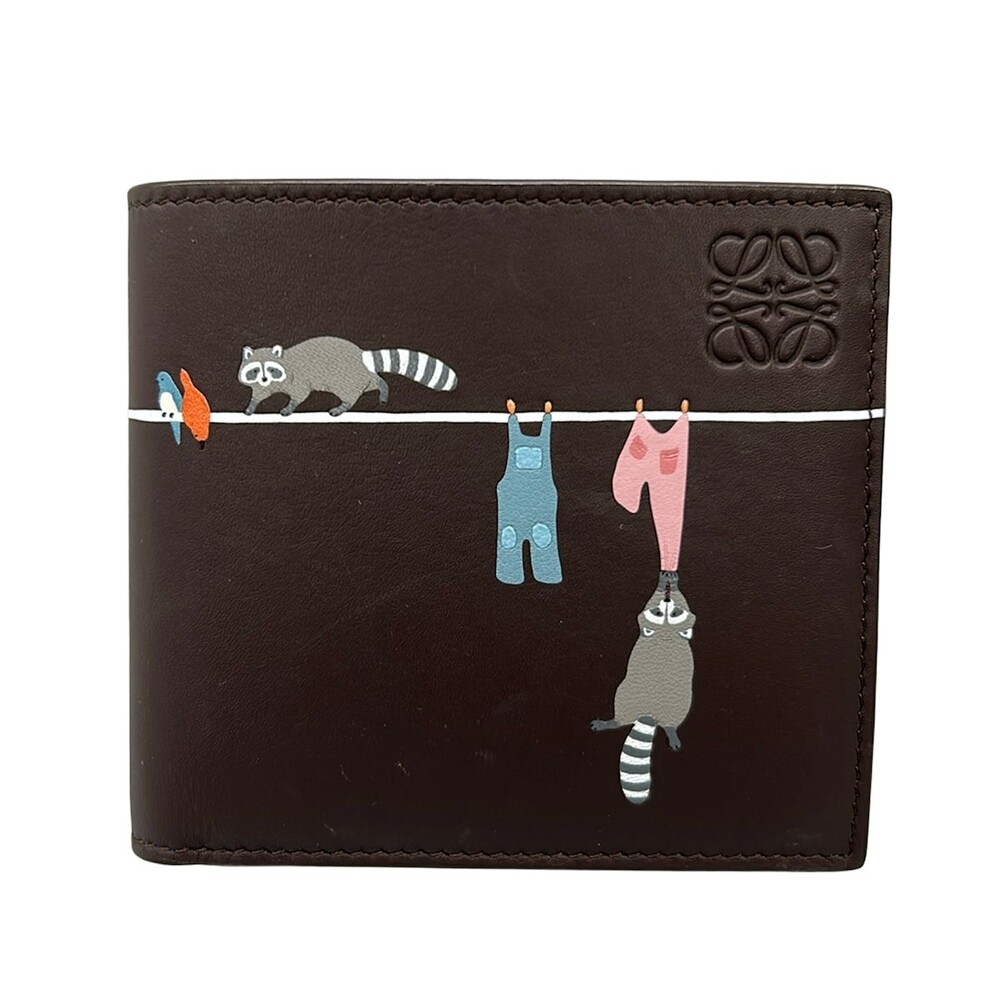 Loewe Dark Brown Light Gray Multi Nappa #330731L93B
